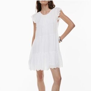 Aritzia Wilfred Flutter Sleeve Mini Dress